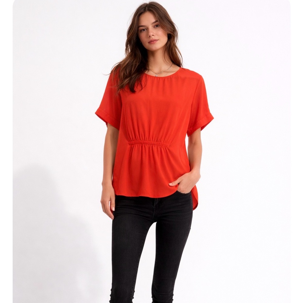 Essentials Vibrant Red Blouse